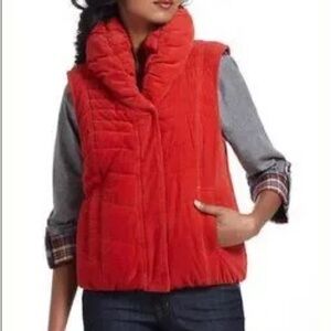Anthropologie Daughters of the Liberation Red Quilted Vest